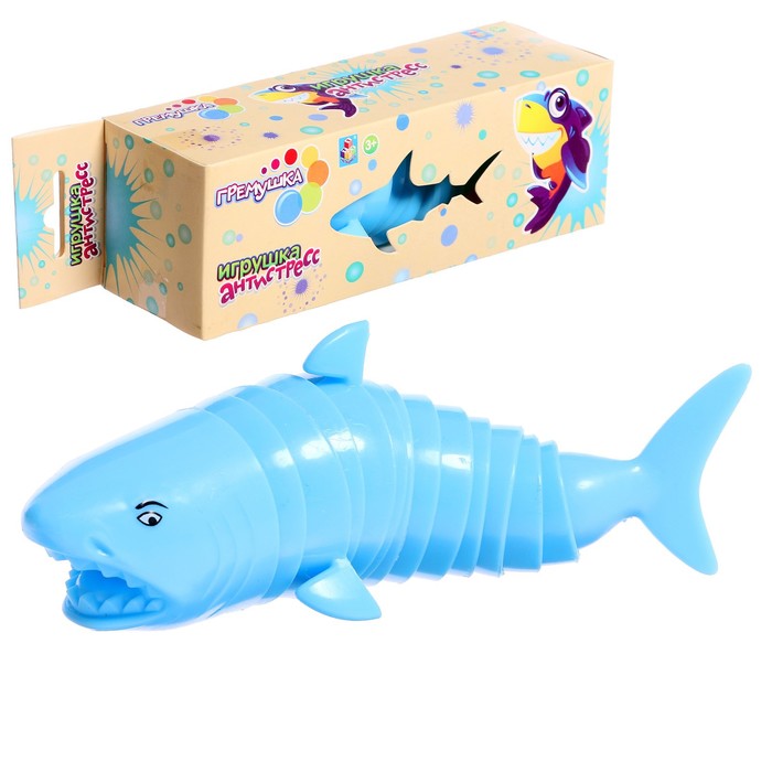 Игрушка «Гремушка. Акула», 20,5 × 6 см, цвета МИКС