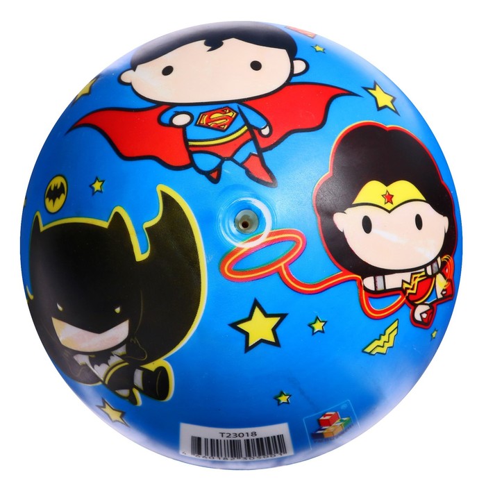

Мяч Justice League, ПВХ, полноцветный, 15 см, 45 г, в сетке