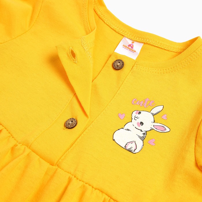 

Платье для девочки, цвет жёлтый, рост 110см