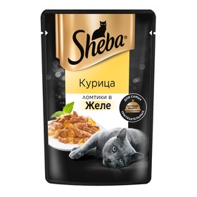 Влажный корм Sheba для кошек, курица в желе, пауч, 75