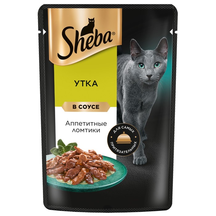 Влажный корм Sheba для кошек утка пауч 75 г 32₽