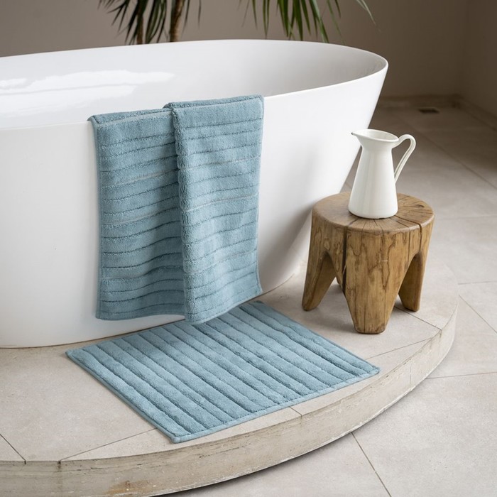Комплект ковриков для ванны «Аврора», размер 60х100 см,50х60 см, цвет зелёный