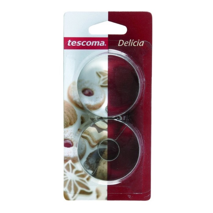 Формочки для печенья с начинкой Tescoma Tescoma Delicia, круглые, d=4.5 см формочки tescoma delicia сердечки двухсторонние 6 размеров