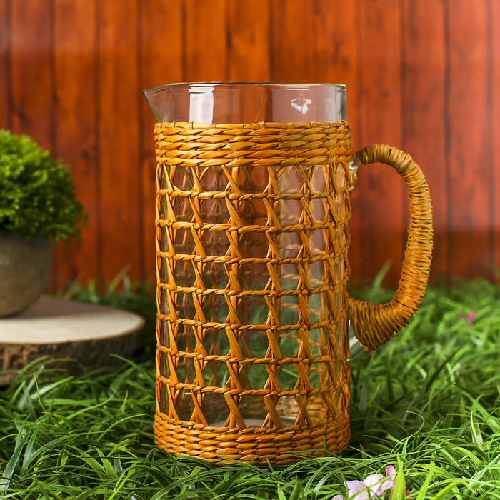 Кувшин стекло "Плетёная сеточка", 1,4 л