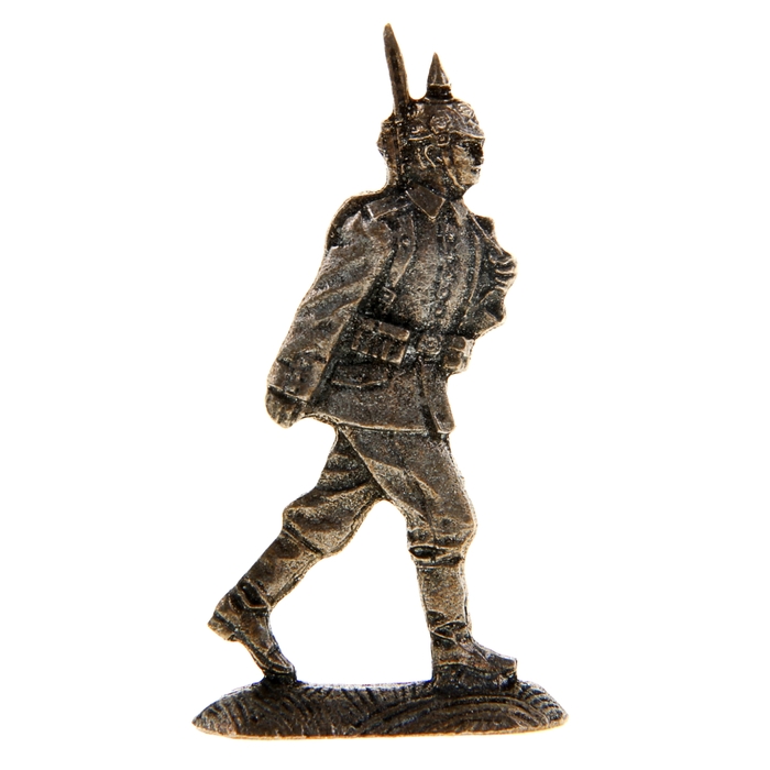 Оловянный солдатик "Германский рядовой на марше"