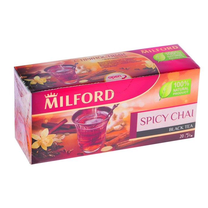 

Чай черный MILFORD 20п*1,75г/С пряностями/Milford