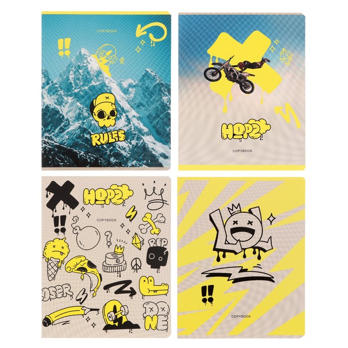 

Тетрадь 40 листов в линию BG Crazy art, обложка мелованный картон, ВД-лак, блок офсет 90%, МИКС