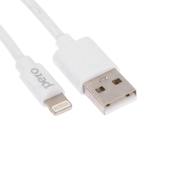 Кабель PERO DC-03 Lightning - USB, 2,4А, 2м, белый