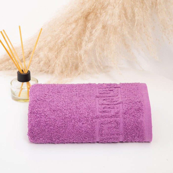 фото Полотенце махровое с бордюром 40х70 см, amethyst, хлопок 100%, 430г/м2 vs текстиль