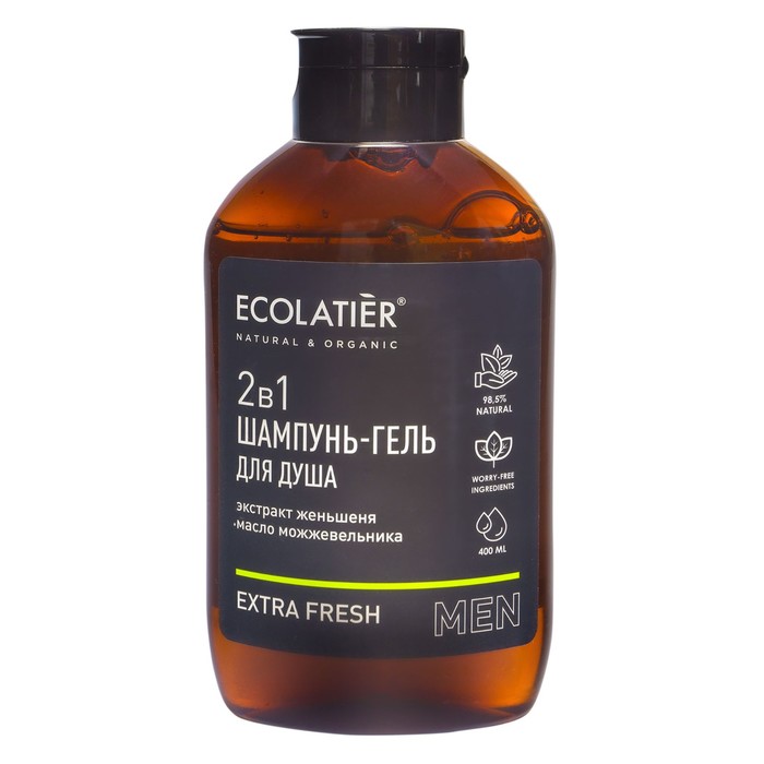 Шампунь и гель для душа Ecolatier Extra Fresh 2 в 1 400 мл 265₽