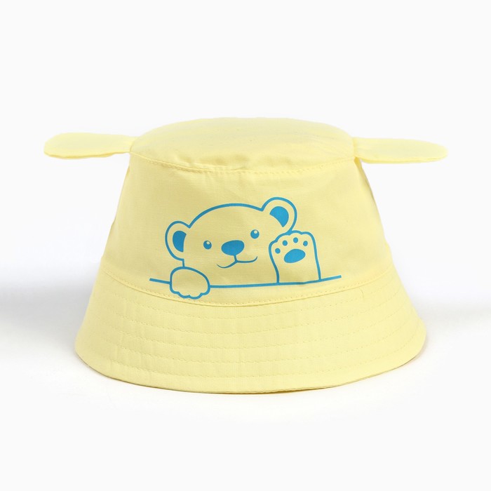 фото Панама детская, цвет жёлтый, размер 46-48 см marsel