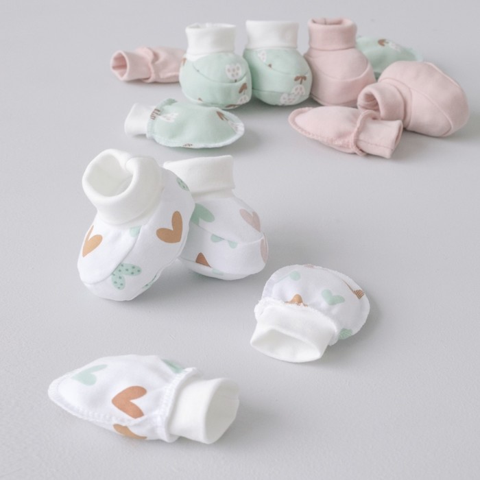 цена Комплект для новорожденных KinDerLitto «Первые цветы», 6 предметов