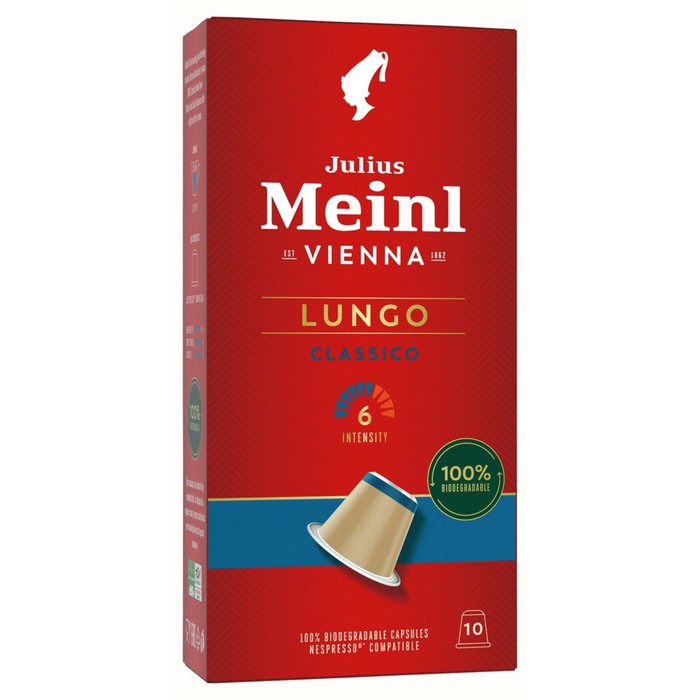 

Капсулы кофе Julius Meinl ЛУНГО КЛАССИКО 10шт*5,6г