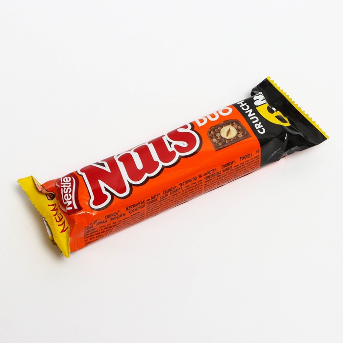 

Батончик шок. Nuts Crunch с фундуком и арахисом 60г