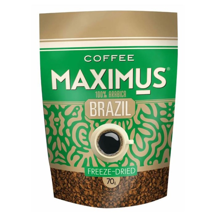 

Кофе раствор.Арабика Brazil ТМ Maximus 70г м/у