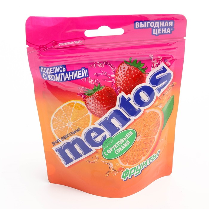 

Жев. конфета Mentos Фруктовый микс 95г
