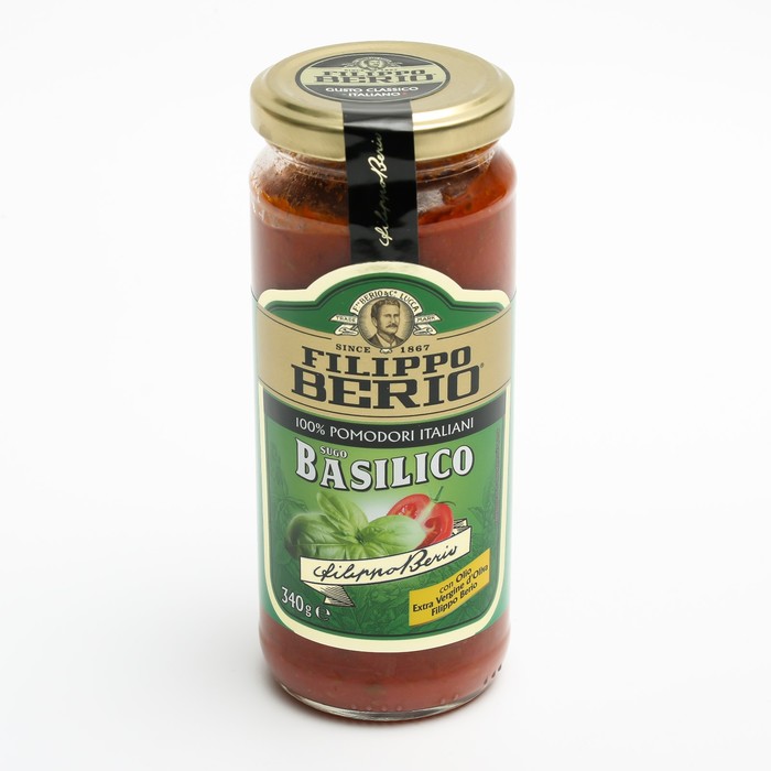 

Соус томатный FILIPPO BERIO с базиликом 340 гр