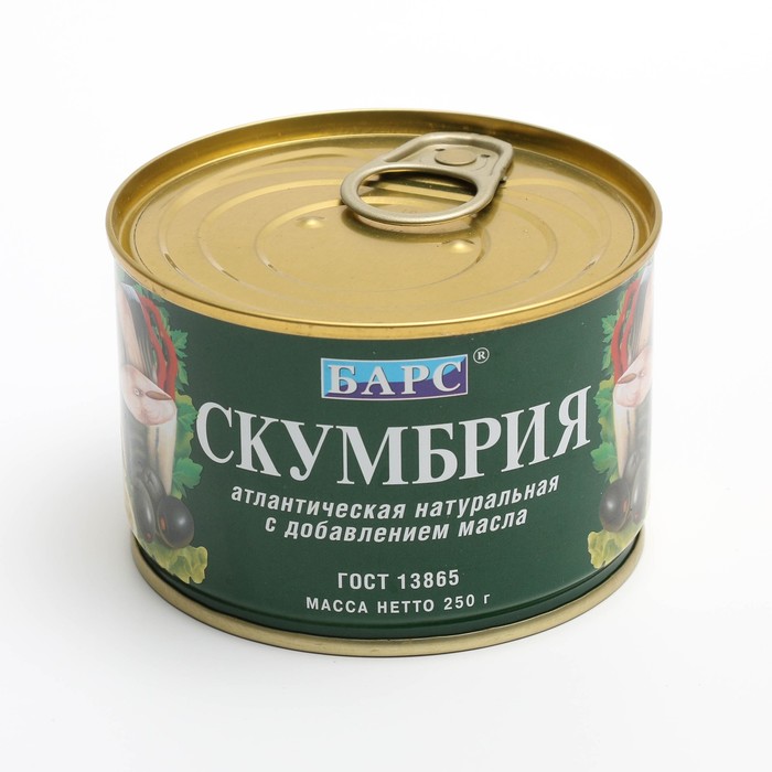 

Скумбрия НДМ 250гр БАРС