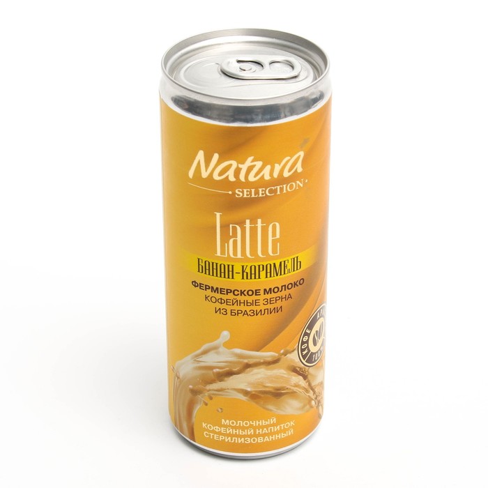

Напиток Latte молочный кофейный банан/карамель NATURA 220мл
