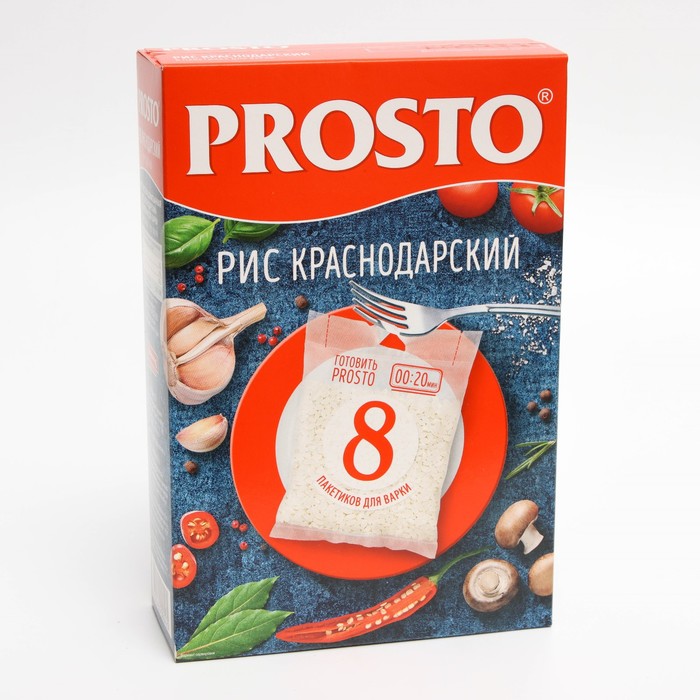 

Рис PROSTO Краснодарский в пакете д/варки 500 г. (8*62,5г)