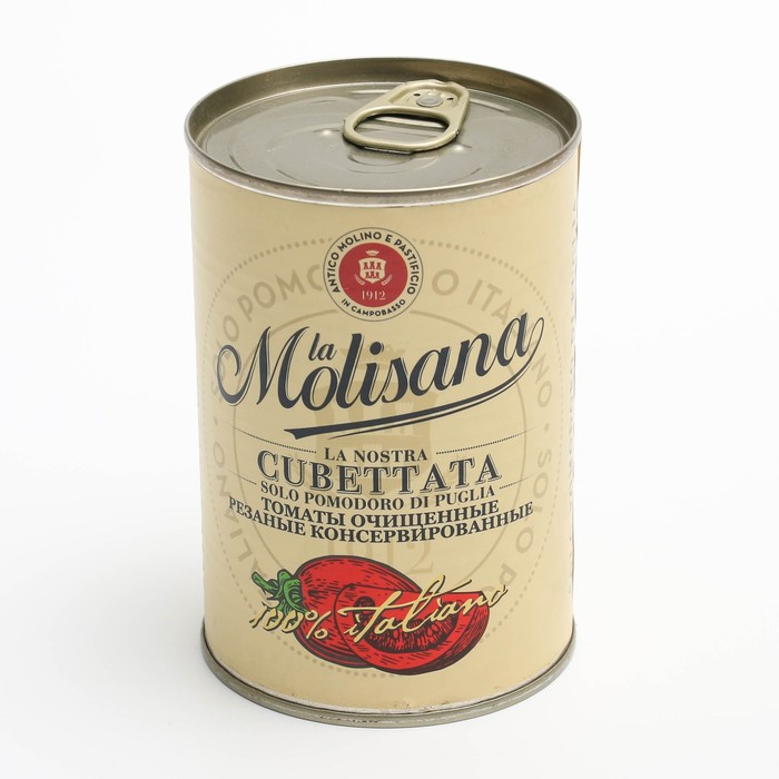 

Томаты La Molisana "Cubettata" очищен.резаные, 400гр