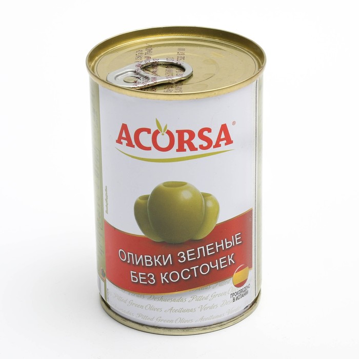 

Оливки без косточки ж/б 300г. ACORSA