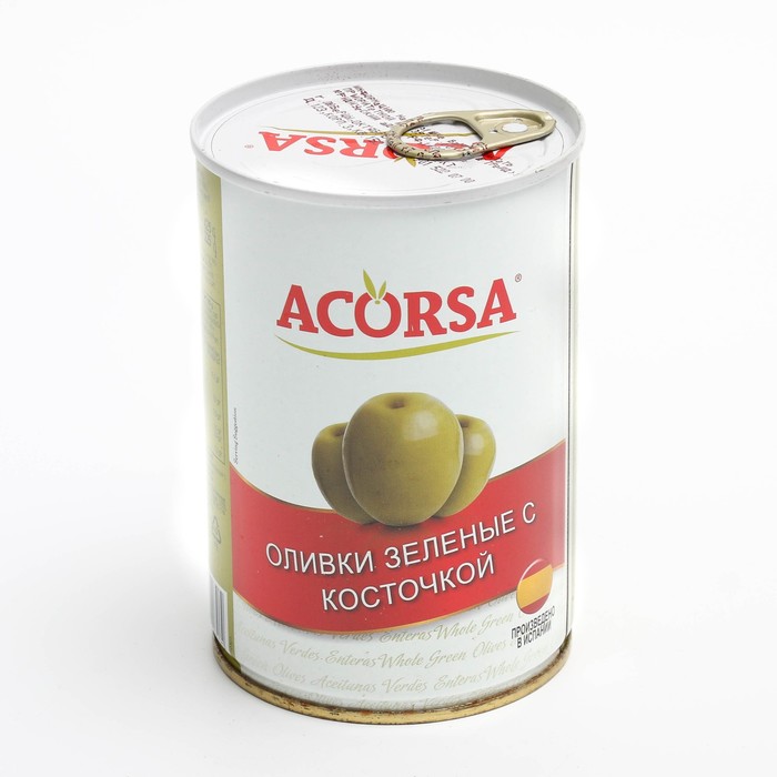 

Оливки с косточкой ж/б 410г. ACORSA