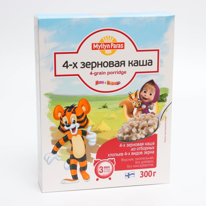 

Каша MYLLYN PARAS Тигренок 4-х зерновая 300г