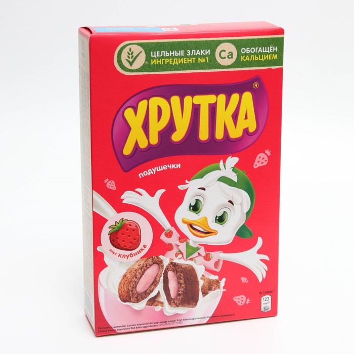 

Готовый завтрак ХРУТКА Подушечки клубничные 220г