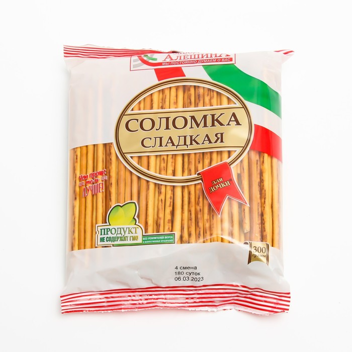 

Соломка сладкая Для дочки 300г Алешина Завод
