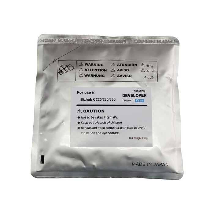 

Блок девелопера Konica Minolta bizhub C220/C280/C360 DV-311C (115 стр), синий