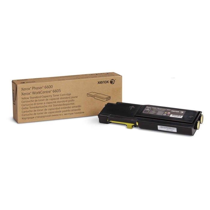 

Тонер-картридж 106R02247 для Xerox Phaser 6600/ WC6605, жёлтый, (2000 стр)
