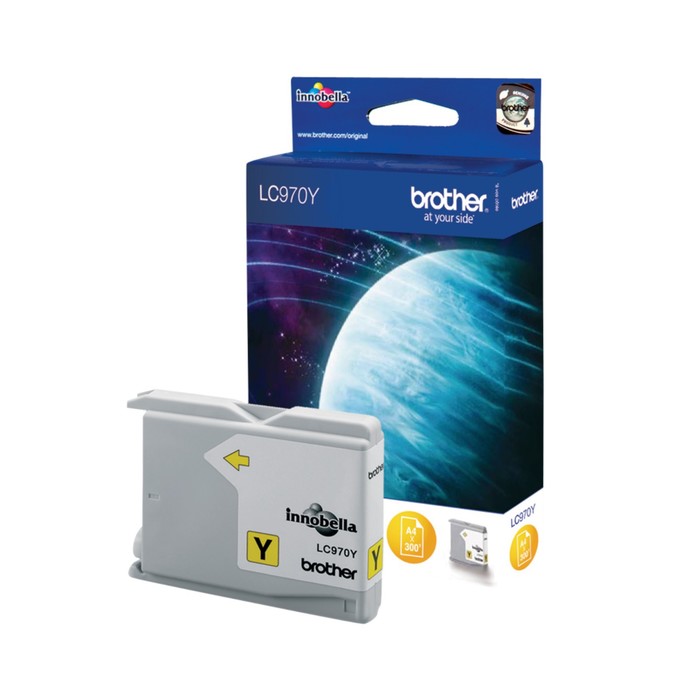 

Струйный картридж LC970Y для DCP-135C, DCP-150C, MFC-235C, MFC-260C, жёлтый, (300 стр)