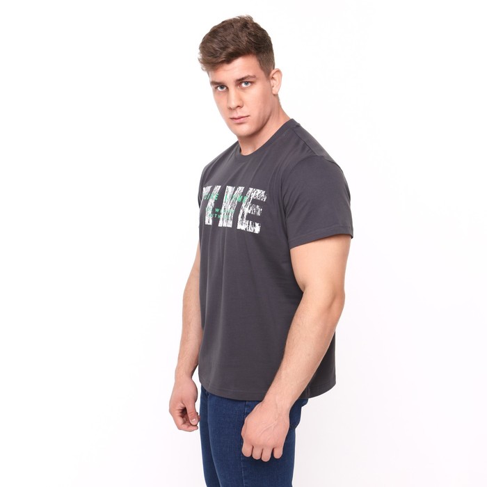 

Футболка мужская, цвет тёмно-серый, размер 56 (4XL)