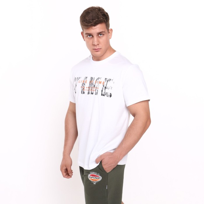 

Футболка мужская, цвет белый, размер 62 (7XL)