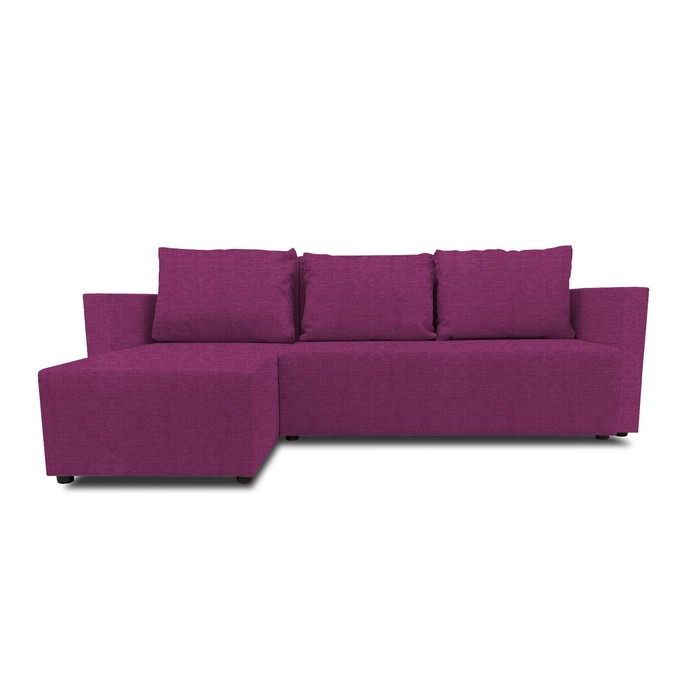 Угловой диван «Алиса 3», еврокнижка, рогожка savana, цвет berry прямой диван алиса 4 еврокнижка рогожка savana цвет berry