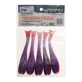 

Поролоновая рыбка YAMAN с силиконовой вставкой, 90 мм, 5 шт., цвет 25 UV