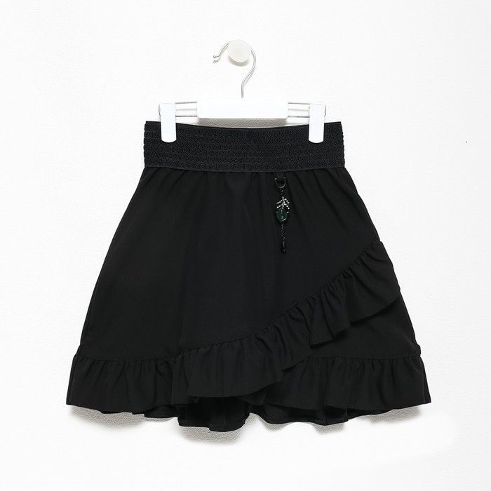 Юбка школьная для девочек, цвет чёрный, рост 146 см юбка трикотажная для девочек рост 146 см