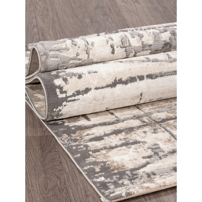 

Ковёр прямоугольный Armina 03802A, размер 80x150 см, цвет grey / brown