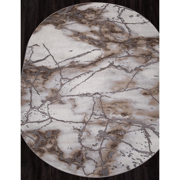 

Ковёр овальный Graff 3270, размер 120x180 см, цвет gray-beige
