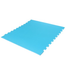 Мягкий пол универсальный «New-накат. Соты», цвет голубой, 100 × 100 см, 14 мм, 30 шор