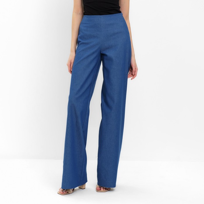 

Брюки женские MINAKU: Jeans Collection цвет электрик, размер 52