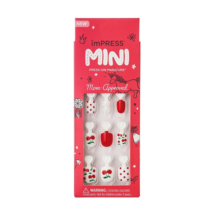 Твердый лак Kiss imPRESS Mini Cutie Pie KIMK02C «Милашка», короткая длина твердый лак kiss impress manicure color kimc007c нежно лиловый длина короткая