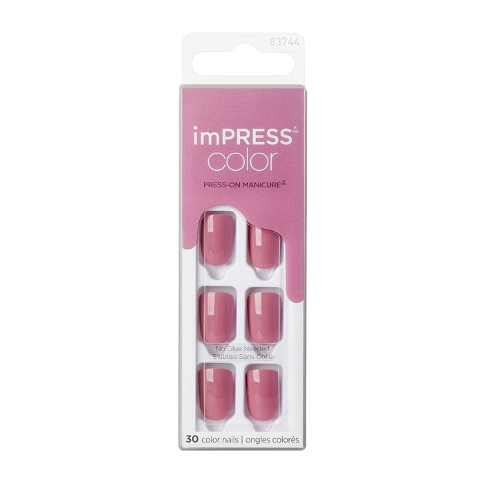 фото Твердый лак kiss impress manicure color kimc005c «бархатный лепесток», длина короткая