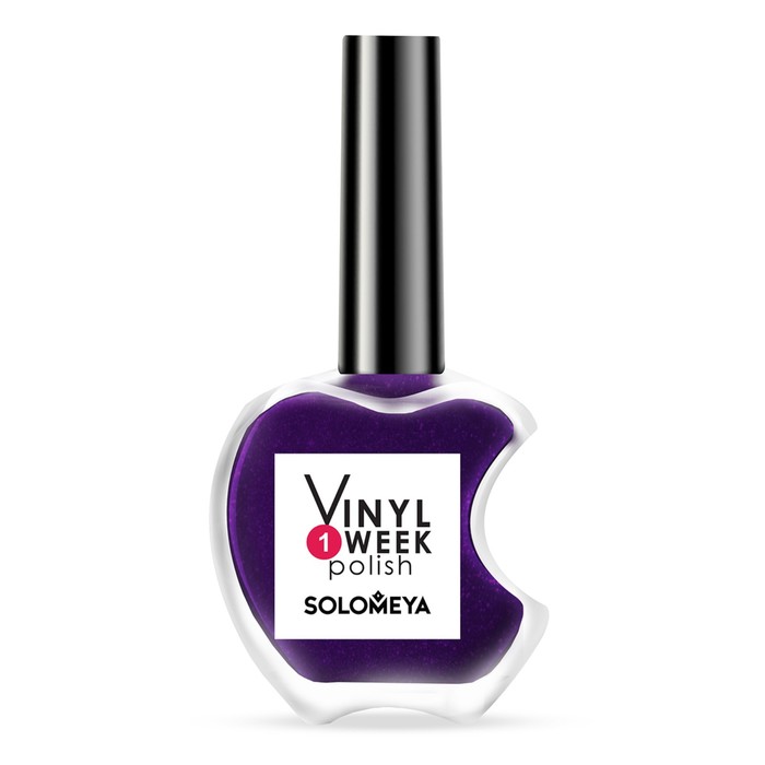 фото Лак для ногтей solomeya vinyl polish, тон 20 aubergine