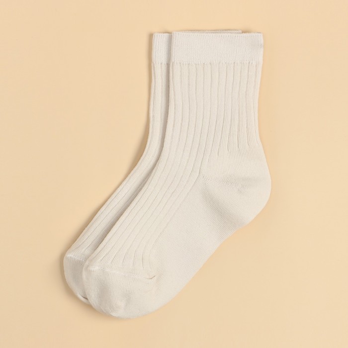 Носки детские KAFTAN BASIC р-р 14-16, молочный носки детские kaftan зайчик р р 14 16 серый