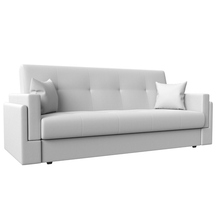 Прямой диван «Лига 015», механизм книжка, экокожа, цвет белый прямой диван анна механизм книжка экокожа цвет белый