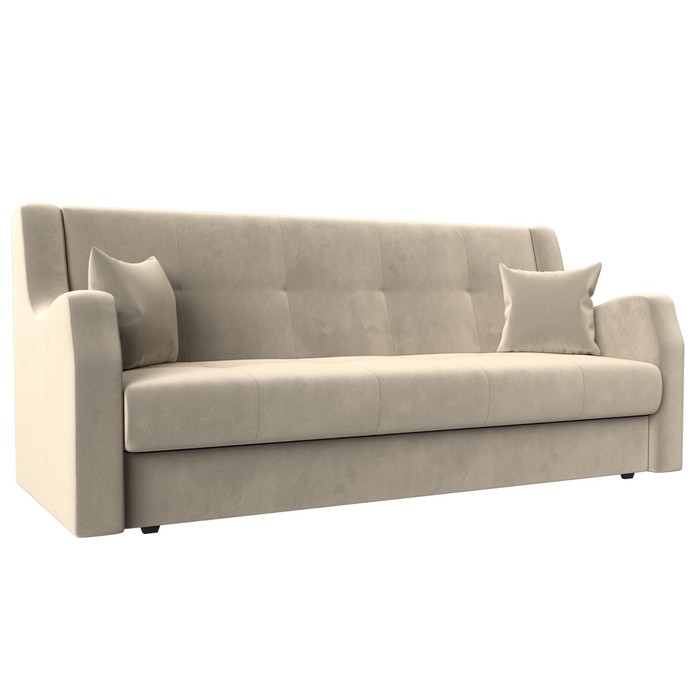 

Прямой диван «Лига 017», механизм книжка, микровельвет, цвет бежевый