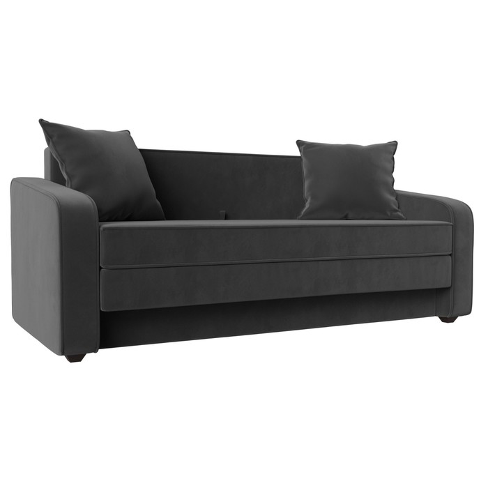Прямой диван «Лига 013», механизм раскладной, велюр, цвет серый прямой диван лига 013 велюр