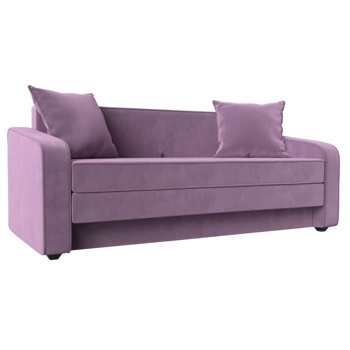 Прямой диван «Лига 013», механизм раскладной, микровельвет, цвет сиреневый прямой диван лига 014 механизм раскладной микровельвет цвет сиреневый